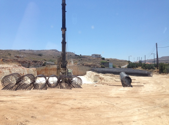 Construction of Crete's Northern Roadway