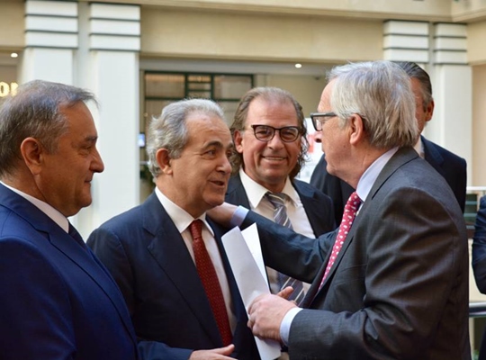 Συνάντηση του Προέδρου Γ. Ρωμοσιού με τον Πρόεδρο Jean Claude Juncker